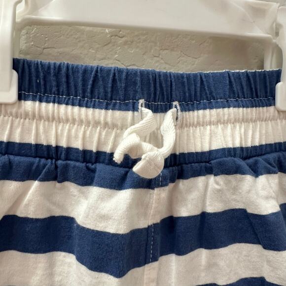 Tea Collection Blue & White Stripe Pom-Pom Shorts - Picture 3 of 8